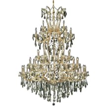 Maria Theresa 61 Light 54" Wide Crystal Chandelier with Golden Teak Royal Cut Crystals