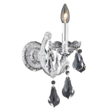 Maria Theresa 12" Tall Wall Sconce with Clear Royal Cut Crystals