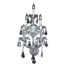Maria Theresa 5 Light 25" Tall Wall Sconce with Clear Royal Cut Crystals