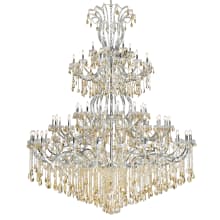 Maria Theresa 84 Light 96" Wide Crystal Chandelier with Golden Shadow Royal Cut Crystals