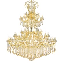 Maria Theresa 84 Light 96" Wide Crystal Chandelier with Golden Shadow Royal Cut Crystals
