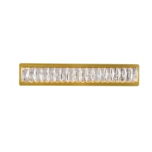 Monroe 24" Wide LED Bath Bar with Clear Royal Cut Crystals