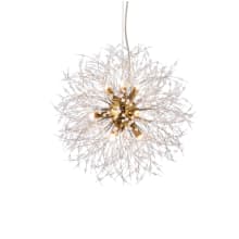 Solace 9 Light 18" Wide Abstract Globe Chandelier