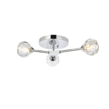 Zayne 3 Light 15" Wide Flush Mount Ceiling Fixture