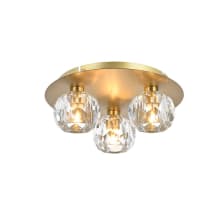 Graham 3 Light 12" Wide Flush Mount Ceiling Fixture