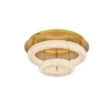 Bowen 22" Wide LED Semi-Flush Ceiling Fixture - 4480 Lumens