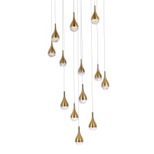 Amherst 13 Light 30" Wide LED Chandelier