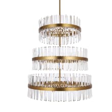 Serephina 46 Light 36" Wide Crystal Waterfall Chandelier