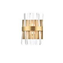 Serephina 2 Light 12" Tall Wall Sconce with Clear Crystal Accents