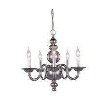 Champlain 5 Light 20" Wide Candle Style Chandelier with Glass Features