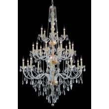 Verona 25 Light 43" Wide Crystal Chandelier with Clear Royal Cut Crystals