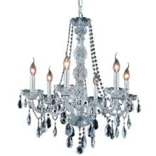 Verona 6 Light 24" Wide Crystal Chandelier with Clear Royal Cut Crystals