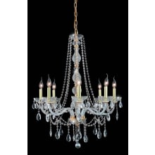 Verona 8 Light 28" Wide Crystal Chandelier with Clear Royal Cut Crystals
