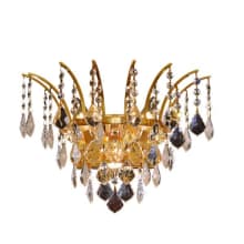 Victoria 3 Light 13" Tall Wall Sconce with Clear Royal Cut Crystals