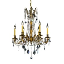 Rosalia 6 Light 23" Wide Crystal Chandelier with Clear Royal Cut Crystals