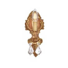 Monarch 12" Tall Wall Sconce with Clear Royal Cut Crystals