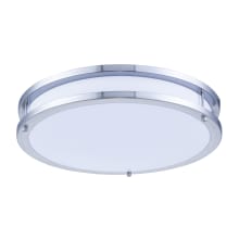 Ripple 16" Wide LED Flush Mount Bowl Ceiling Fixture with Acrylic Shade