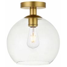 Baxter 10" Wide Semi-flush Globe Ceiling Fixture