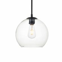 Baxter Single Light 10" Wide Mini Pendant with Clear Glass