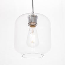 Collier Single Light 7" Wide Mini Pendant with Clear Glass