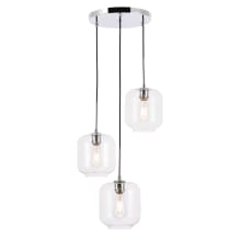Collier 3 Light 18" Wide Multi Light Pendant with Clear Glass