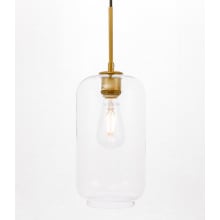 Collier Single Light 6" Wide Mini Pendant with Clear Glass