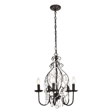 Blaise 5 Light 17" Wide Taper Candle Chandelier