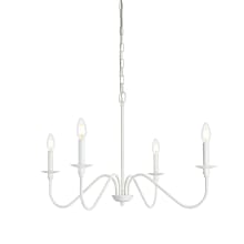 Rohan 4 Light 30" Wide Taper Candle Style Chandelier
