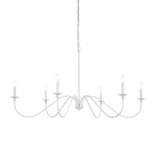 Rohan 6 Light 48" Wide Taper Candle Style Chandelier