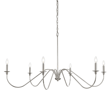 Rohan 6 Light 54" Wide Taper Candle Style Chandelier
