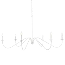 Rohan 6 Light 60" Wide Taper Candle Style Chandelier