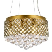 Tully 6 Light 16" Wide Crystal Pendant with Clear Crystal Accents