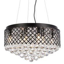 Tully 8 Light 20" Wide Crystal Pendant with Clear Crystal Accents