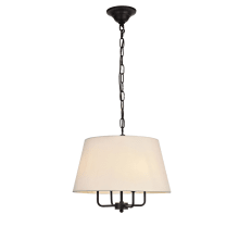 Maple 4 Light 17" Wide Pendant with a Fabric Shade