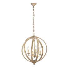 Marlow 4 Light 18" Wide Taper Candle Pendant