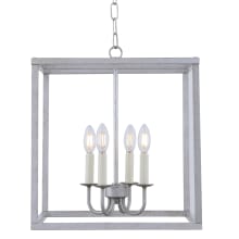 Eclipse 4 Light 16" Wide Taper Candle Chandelier