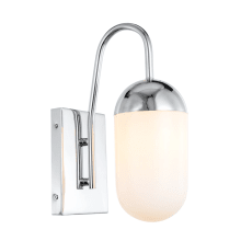 Kace Single Light 14" Tall Wall Sconce with Frosted Glass