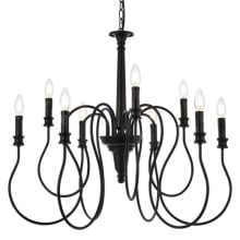 Flynx 9 Light 31" Wide Taper Candle Style Chandelier