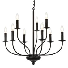 Westley 9 Light 28" Wide Taper Candle Style Chandelier
