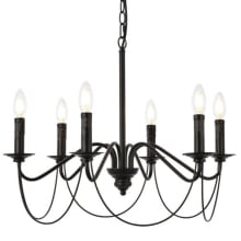 Westley 6 Light 24" Wide Taper Candle Style Chandelier