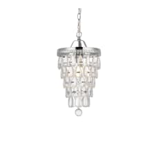 Reese 9" Wide Crystal Mini Pendant with Clear Royal Cut Crystals