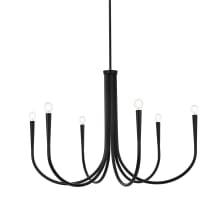 Layne 6 Light 36" Wide Taper Candle Style Chandelier