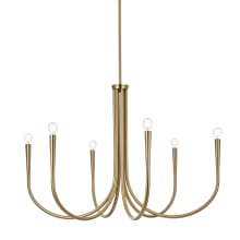 Layne 6 Light 36" Wide Taper Candle Style Chandelier