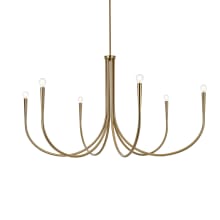 Layne 6 Light 50" Wide Taper Candle Style Chandelier