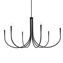Layne 6 Light 55" Wide Taper Candle Style Chandelier