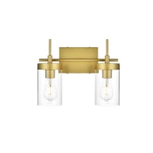 Benny 2 Light 11" Tall Bathroom Sconce