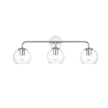 Genesis 3 Light 10" Tall Bathroom Sconce