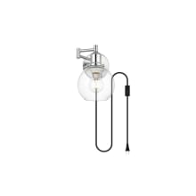 Caspian 9" Tall Plug-In Wall Sconce