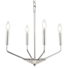Enzo 4 Light 18" Wide Taper Candle Chandelier