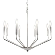 Enzo 8 Light 25" Wide Taper Candle Chandelier